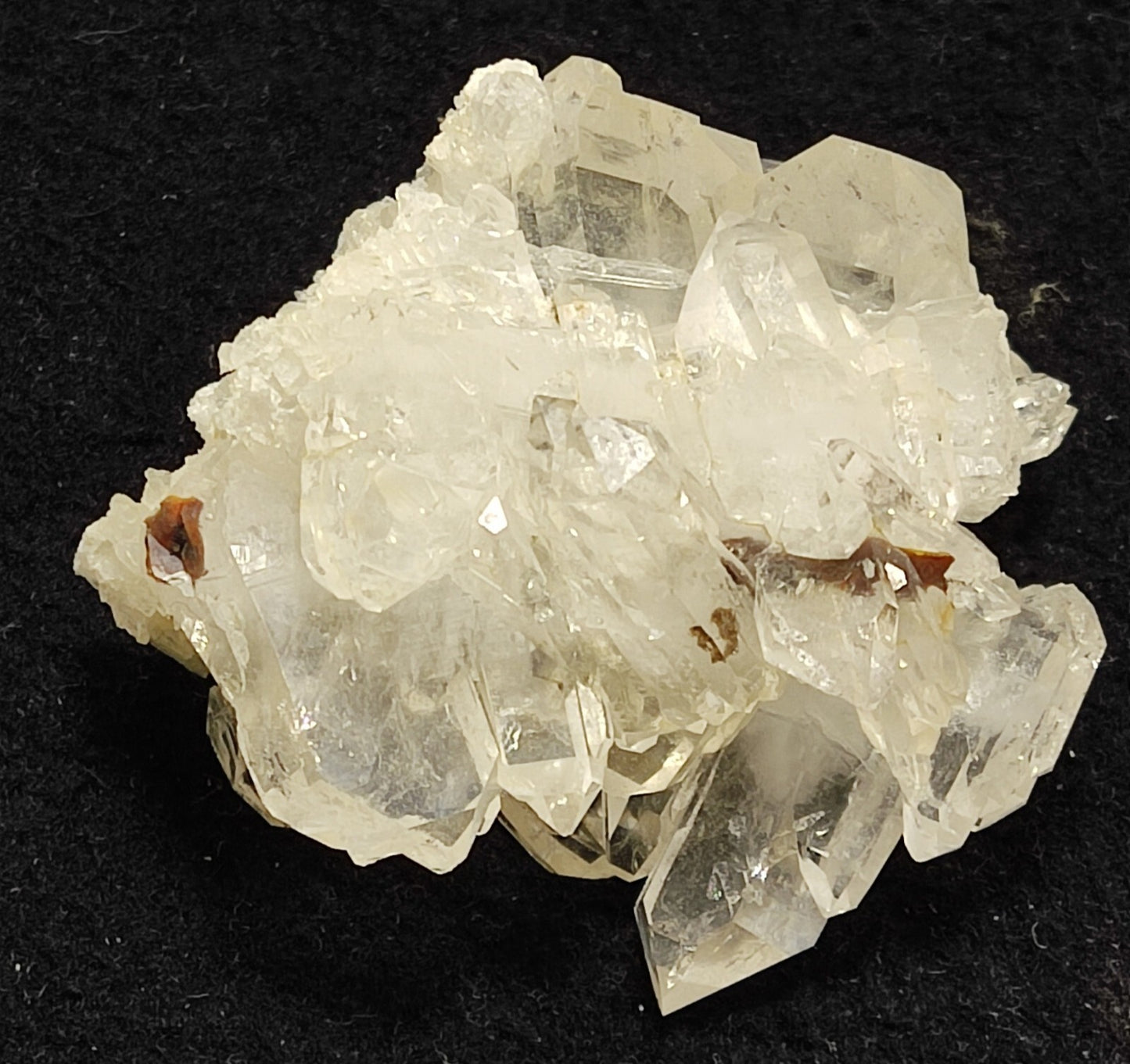 An Aesthetic terminated specimen of Quartz cluster with brookite 79 grams