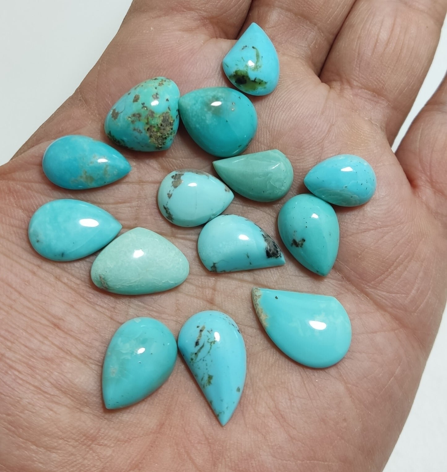 44 grams, American turquoise cabochons lot