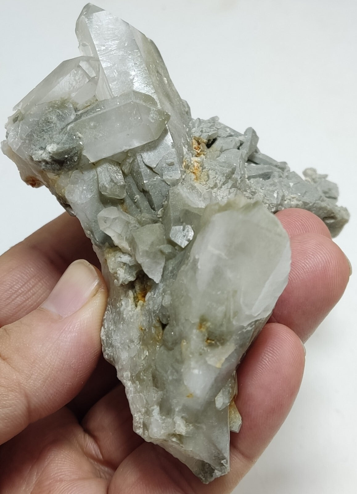 An Aesthetic Natural terminated chlorite Quartz specimen 210 grams