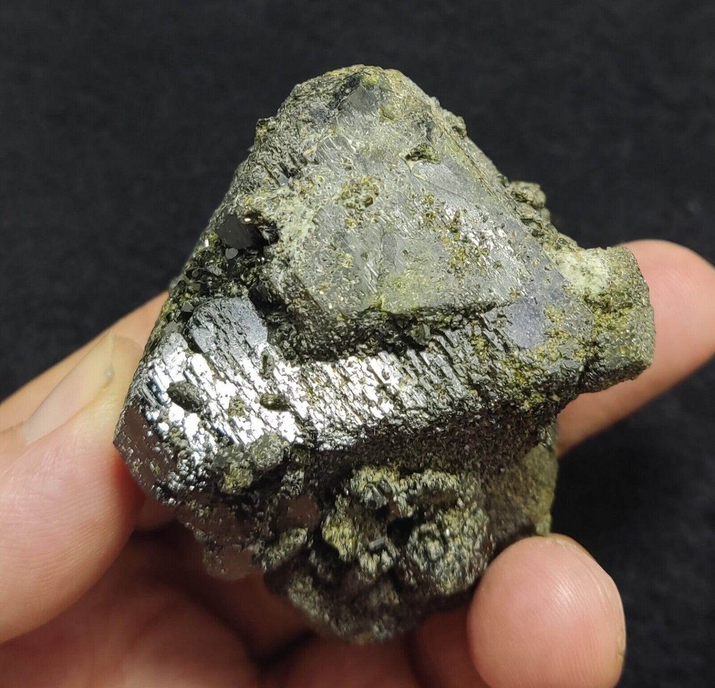 An Aesthetic Natural terminated epidote crystal specimen 224 grams