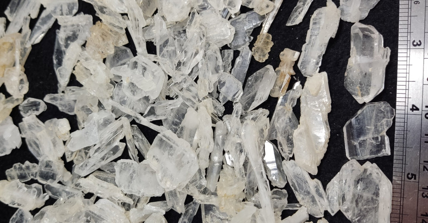 450 grams Faden quartz Crystals