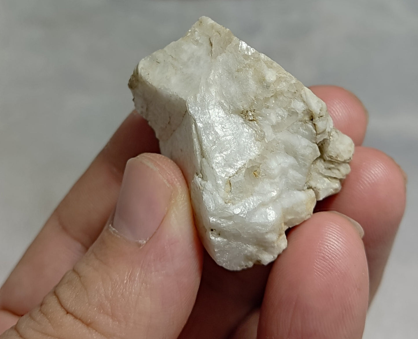 Small Sized Specimen Of Garnet Spessartine On Feldspar 34 grams