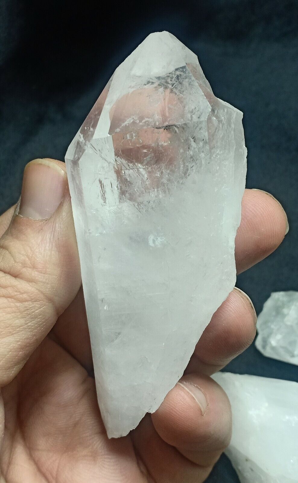 1180 grams clear quartz Crystals 13 pieces lot