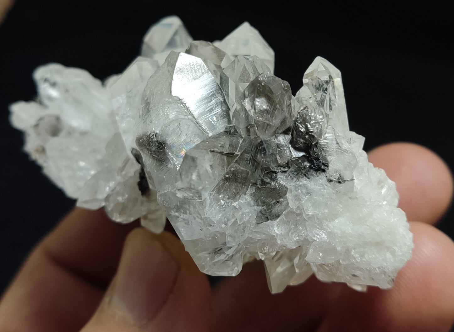 A very Aesthetic Natural terminated brookite included Quartz cluster 114 grams