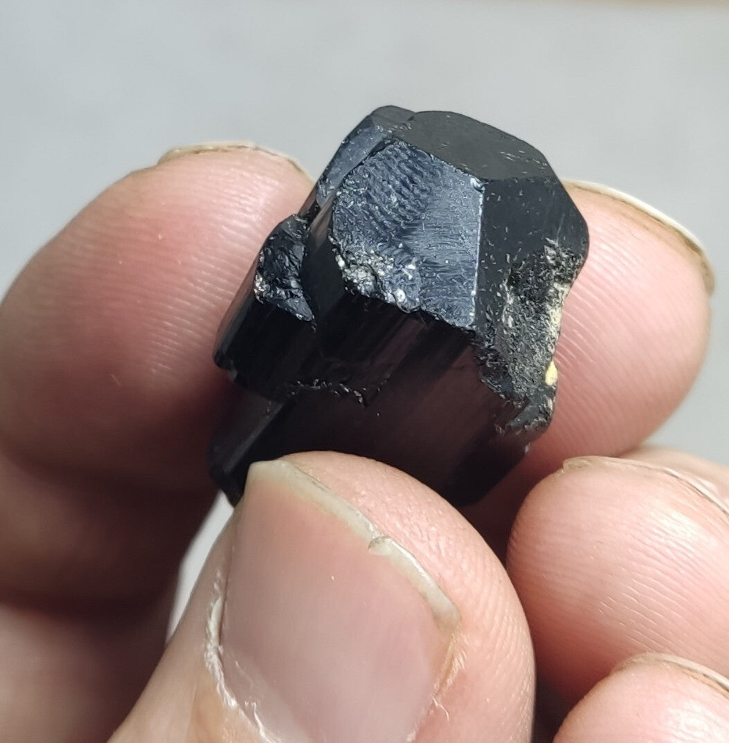 An amazing specimen of black tourmaline crystal 15 grams