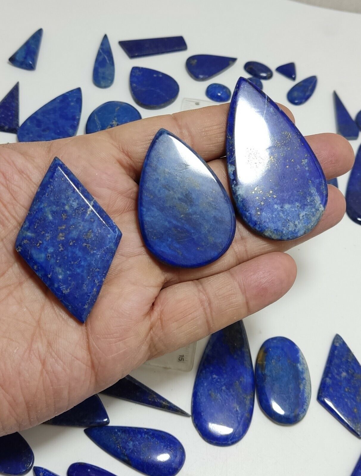 333 grams Lapis Lazuli Polished Cabochons