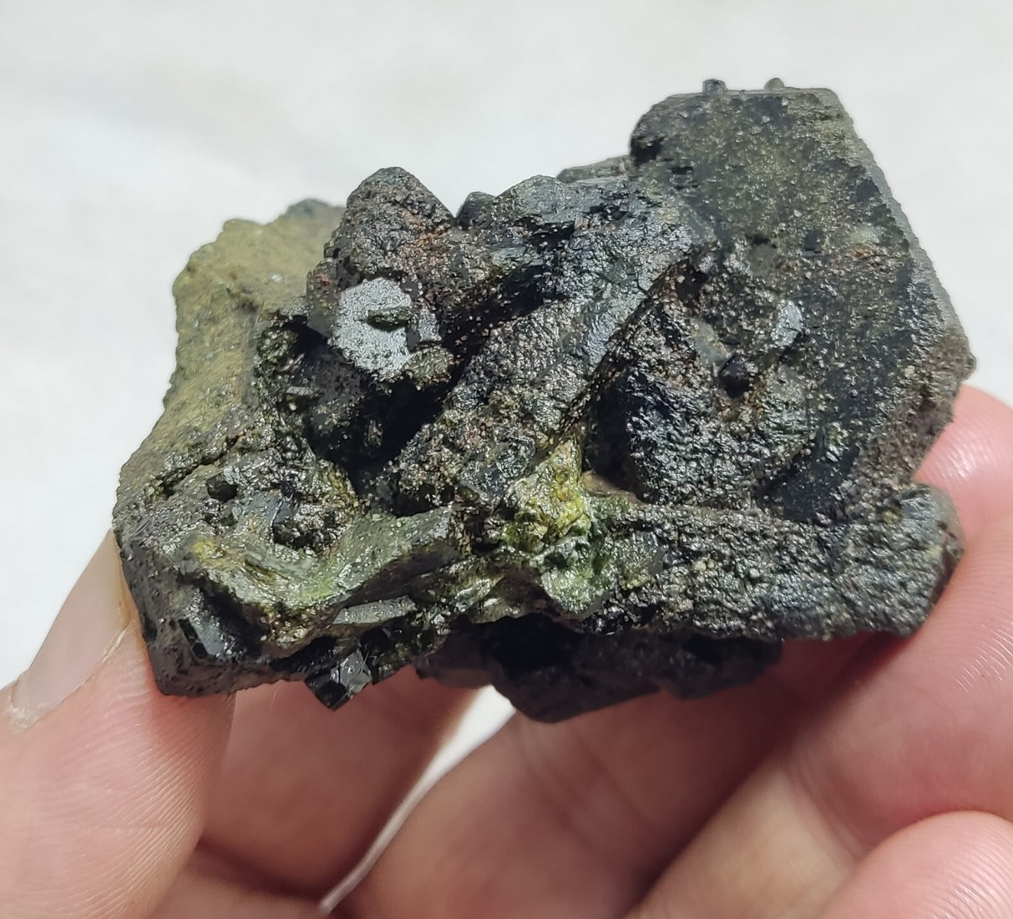 An Aesthetic Natural terminated epidote crystal specimen 159 grams