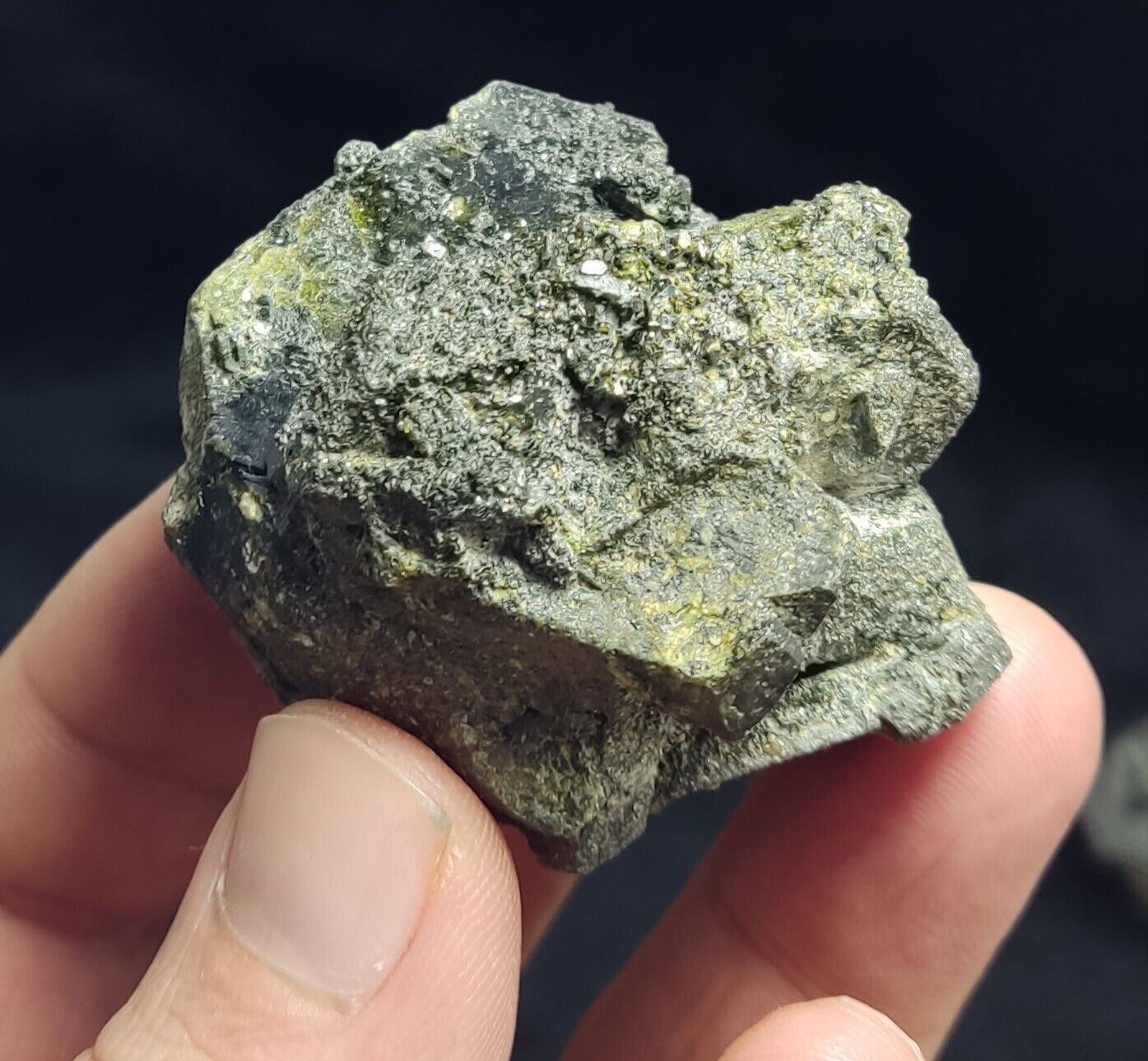 An Aesthetic Natural terminated epidote crystal specimen 109 grams