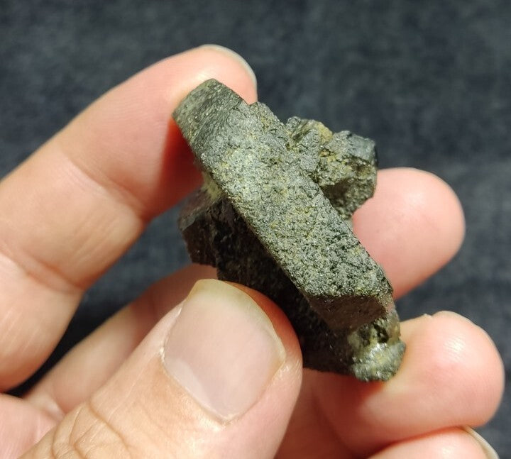 Dark Green Lusterous Epidote Crystal 44 grams