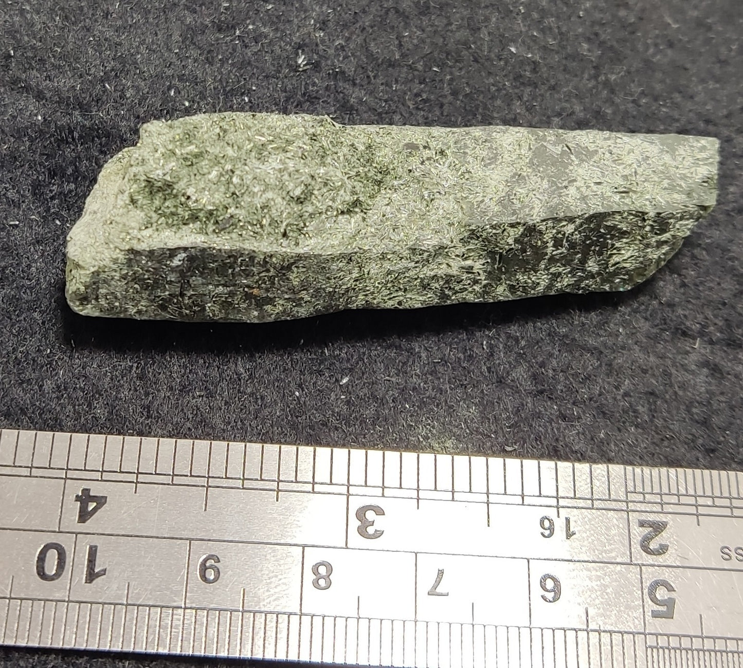 An Aesthetic Natural etched terminated Chlorite Quartz crystal specimen 32 grams