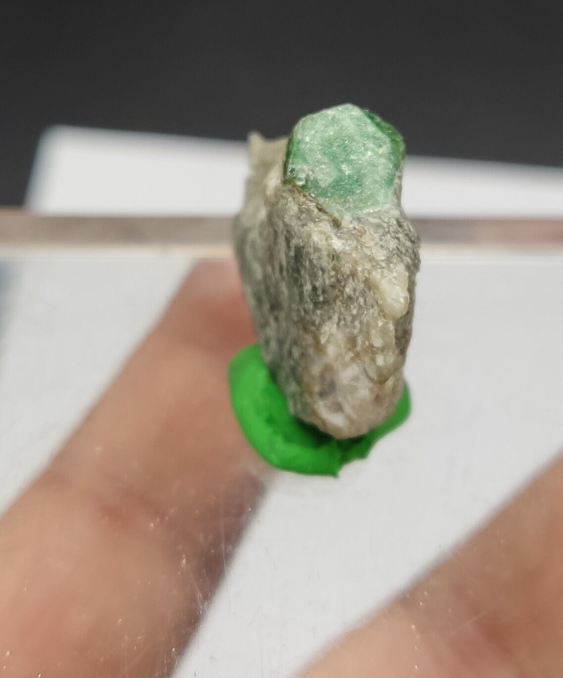 An Aesthetic miniature specimen of emerald in matrix 10 grams