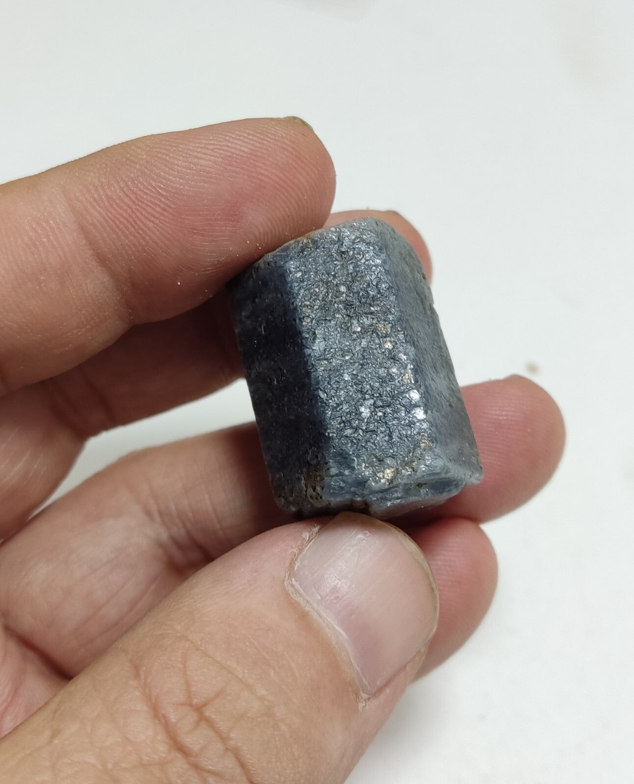 An aesthetic specimen of terminated sapphire crystal 35 grams