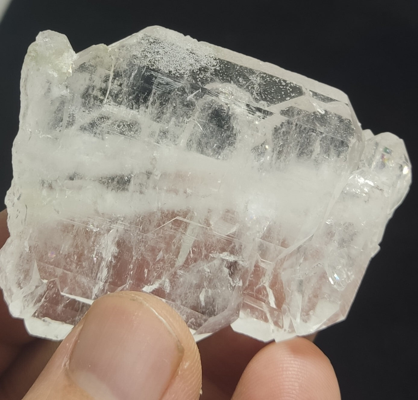 An Aesthetic Natural beautifully terminated faden Quartz specimen 52 grams
