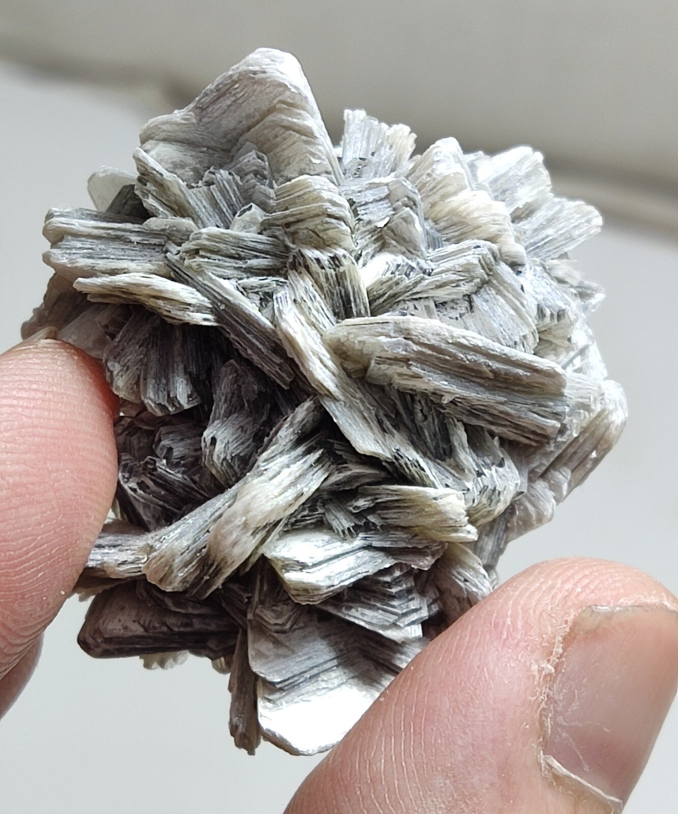 An Aesthetic specimen of muscovite cluster 25 grams