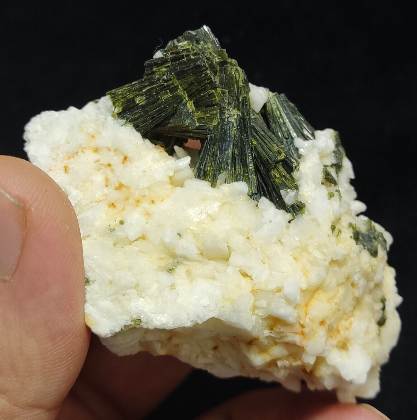 A very Aesthetic Naturally terminated specimen of epidote on matrix 113 grams