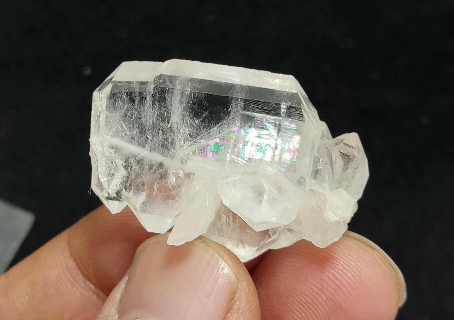 An amazing specimen of terminated faden Quartz crystal 10.5 grams