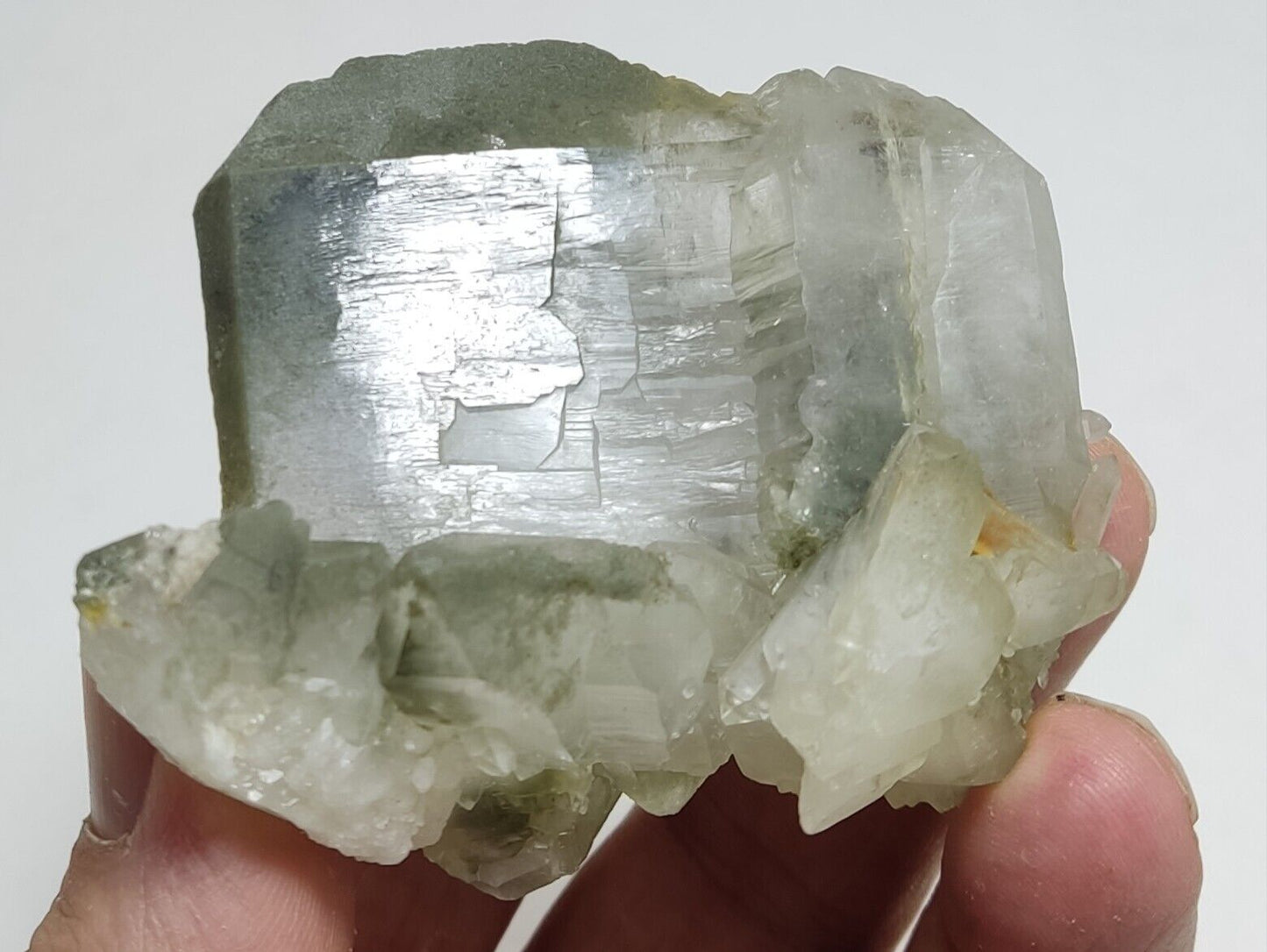 An Aesthetic Natural beautifully terminated Chlorite Quartz cluster 132 grams