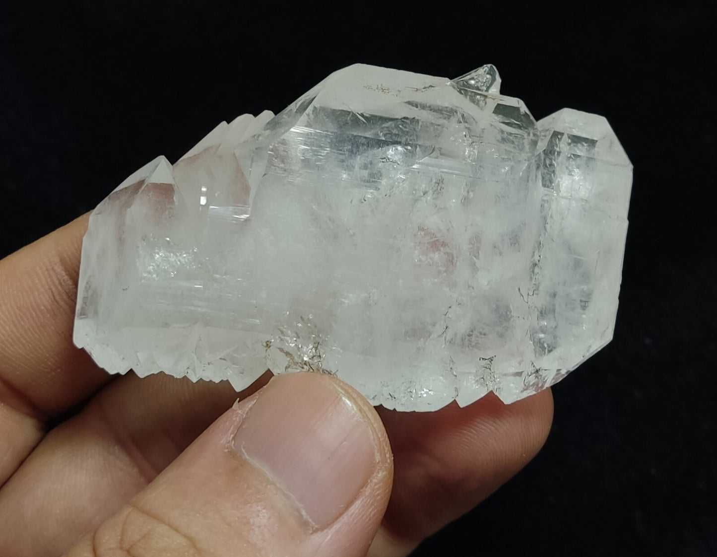 An Aesthetic terminated specimen of Faden Quartz crystal 54 grams