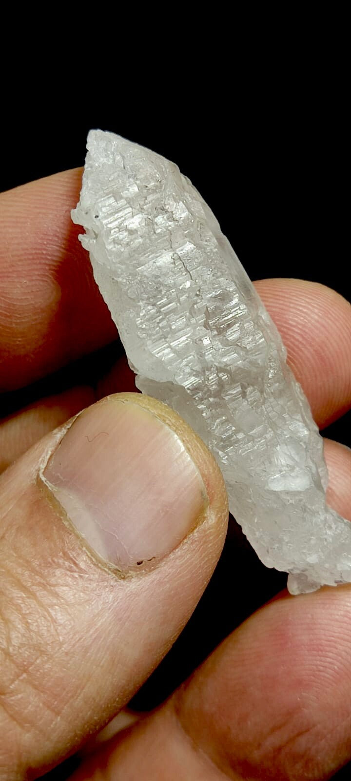 Fully Etched Quartz Crystal 11 Grams.