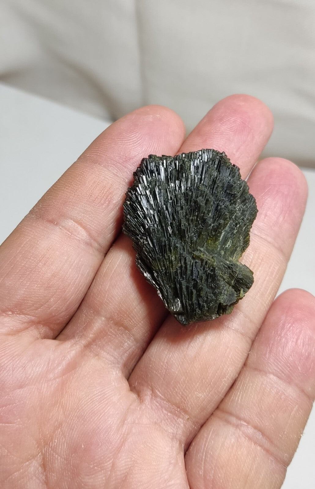 Single natural Epidote Crystal spray formations 27 grams