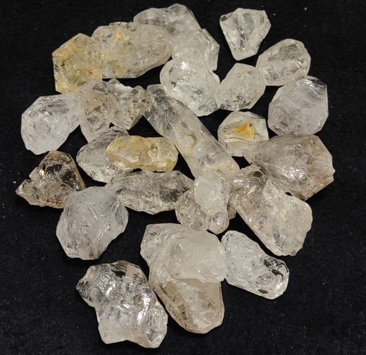 240 grams lot of diamond quartz carbon included double terminated Herkimer like