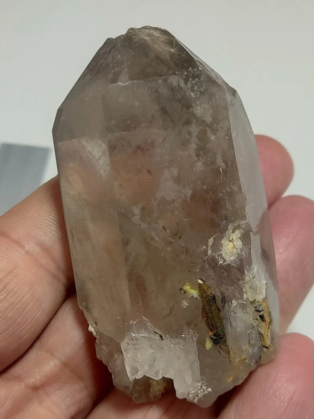 An Aesthetic Naturally terminated specimen of light Smoky Quartz 116 grams