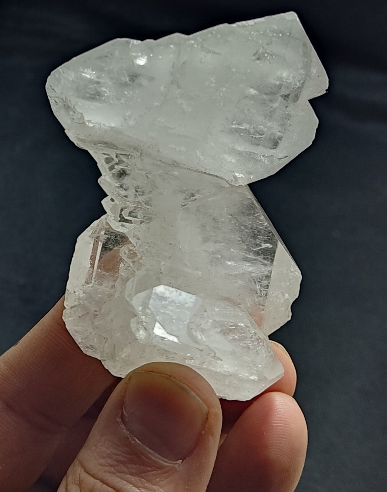 An Aesthetic terminated specimen of faden Quartz cluster 109 grams