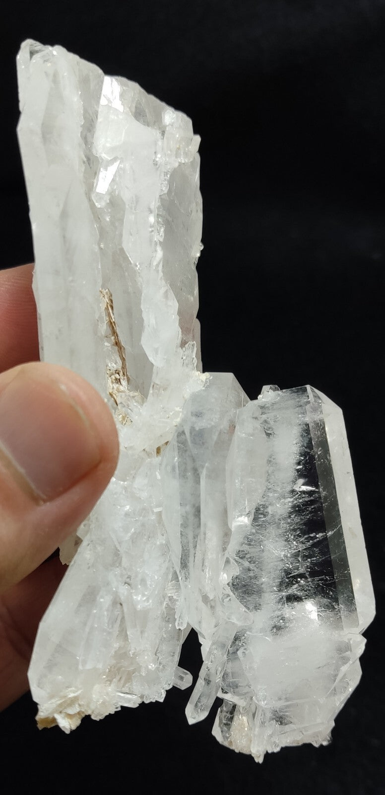 An Aesthetic terminated specimen of faden Quartz cluster 141 grams