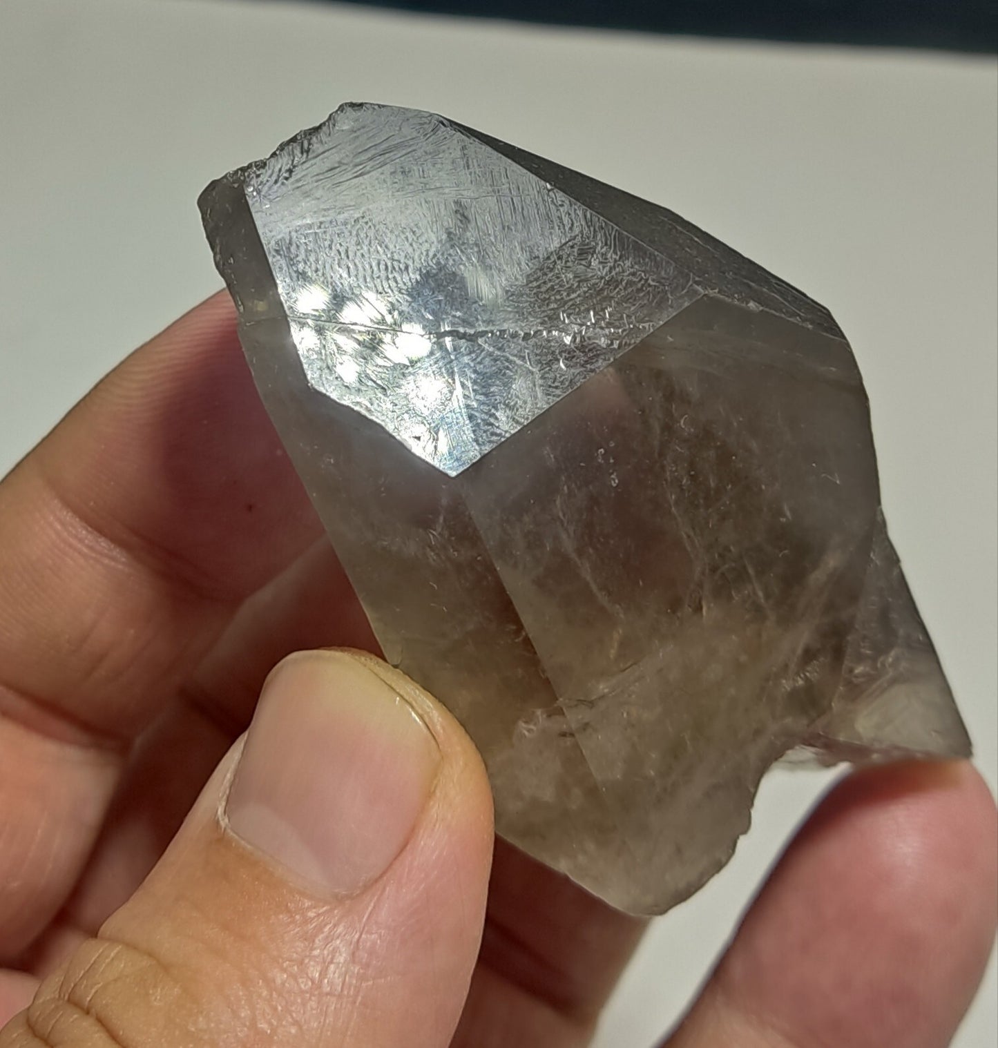 An Aesthetic Naturally terminated specimen of Smoky Quartz 98 grams