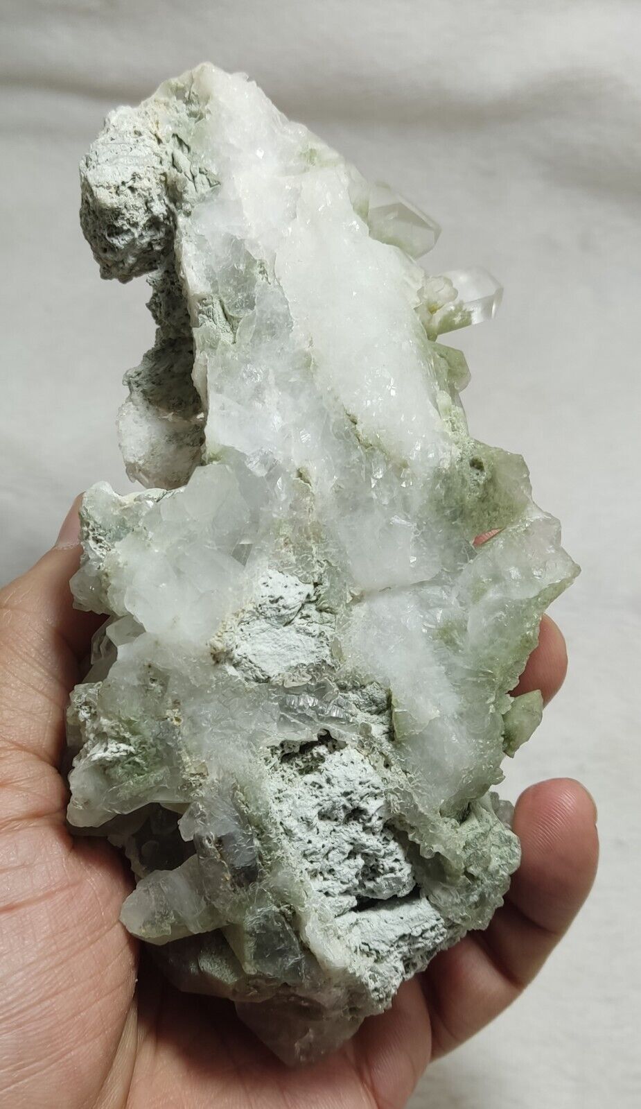 An Aesthetic large terminated chlorite Quartz cluster 504 grams