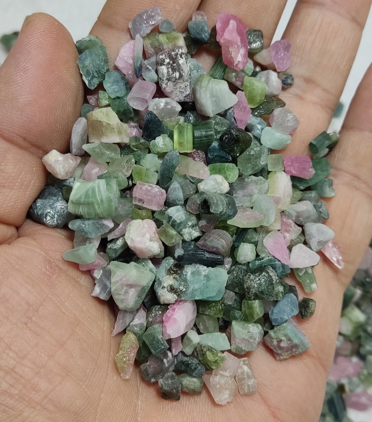 500 grams beautiful rough tourmalines