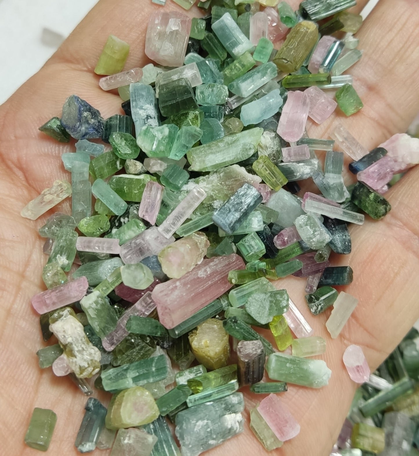 250 grams tourmaline crystals