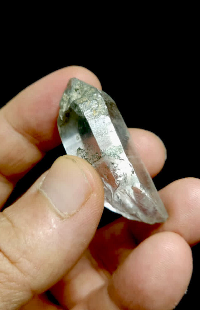 Natural Chlorite Quartz Crystal 21 Grams