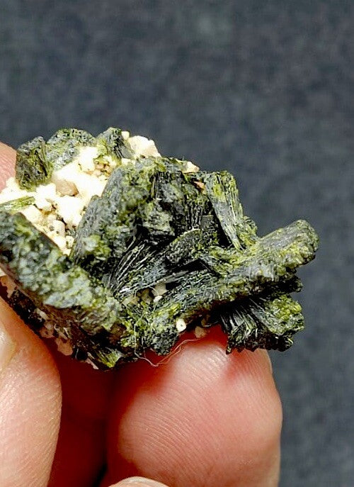 Natural Epidote On Matrix 8.5 Grams.