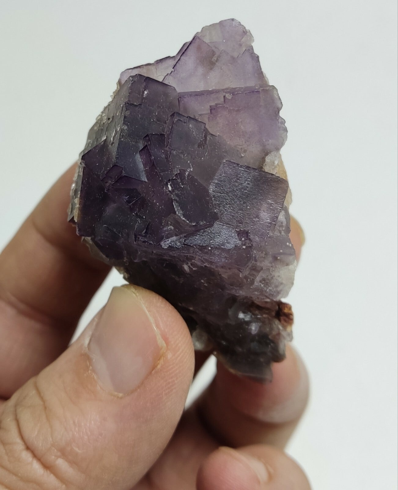 An amazing specimen of cubic purplish color Fluorite 73 grams