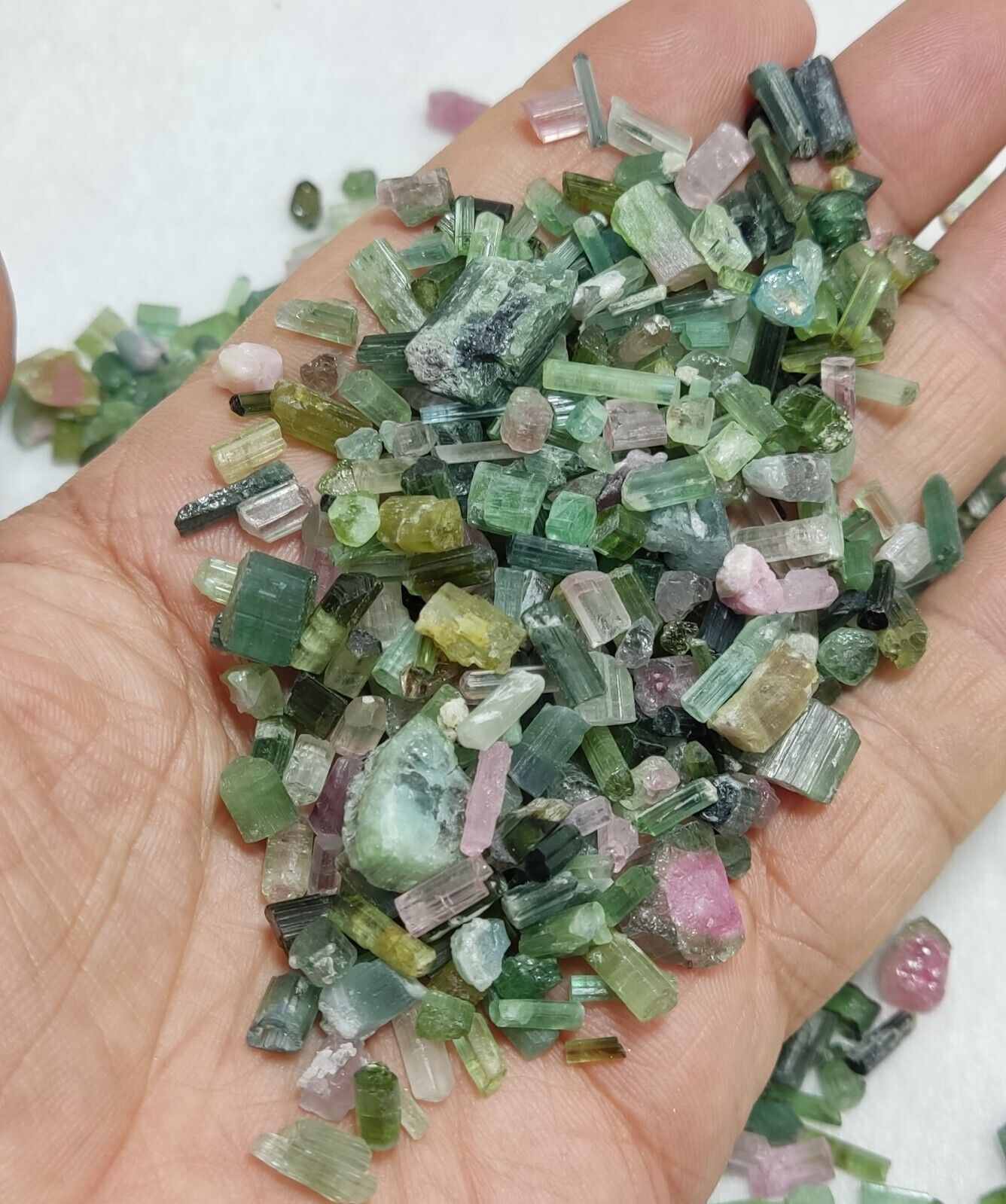 250 grams Tourmaline crystals