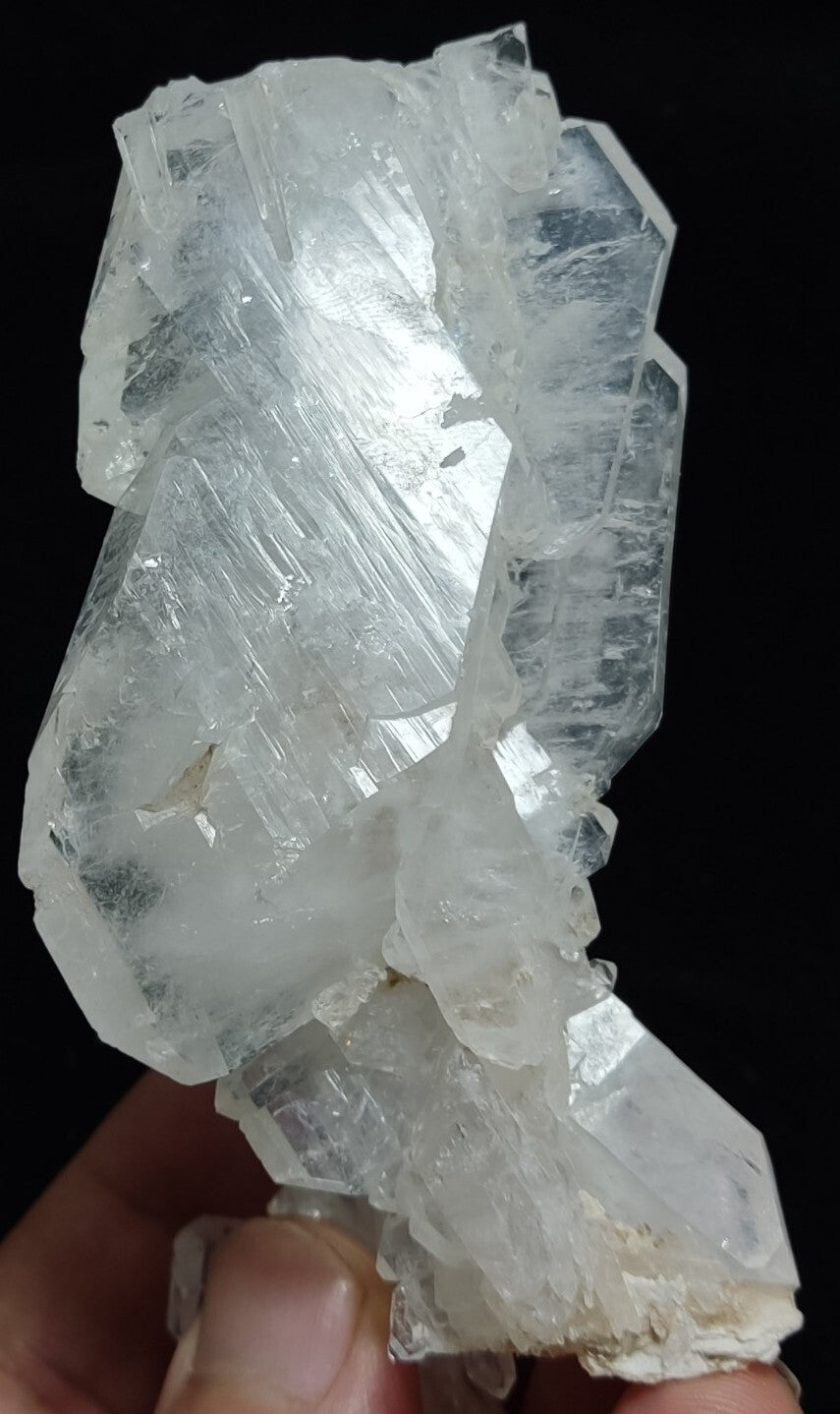 An Aesthetic terminated specimen of faden Quartz cluster 141 grams