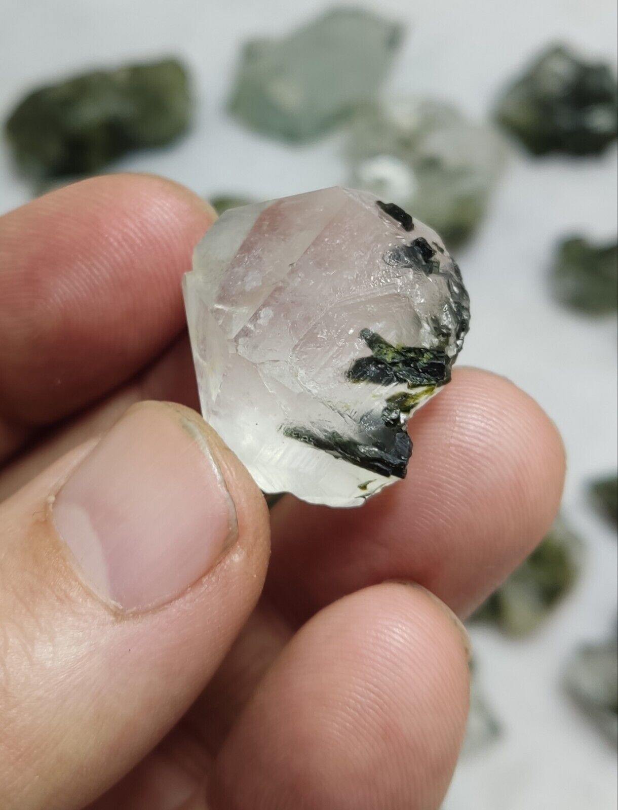 260 grams epidote Quartz crystals