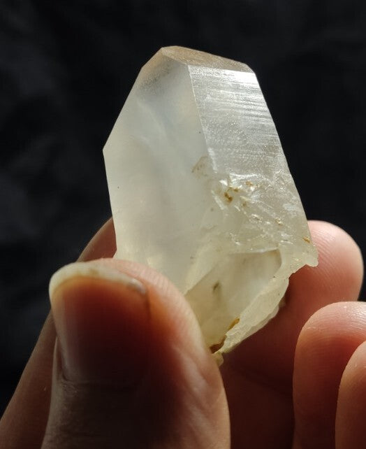 Terminated Quartz Crystal With Amphibole Inclusions 60 grams