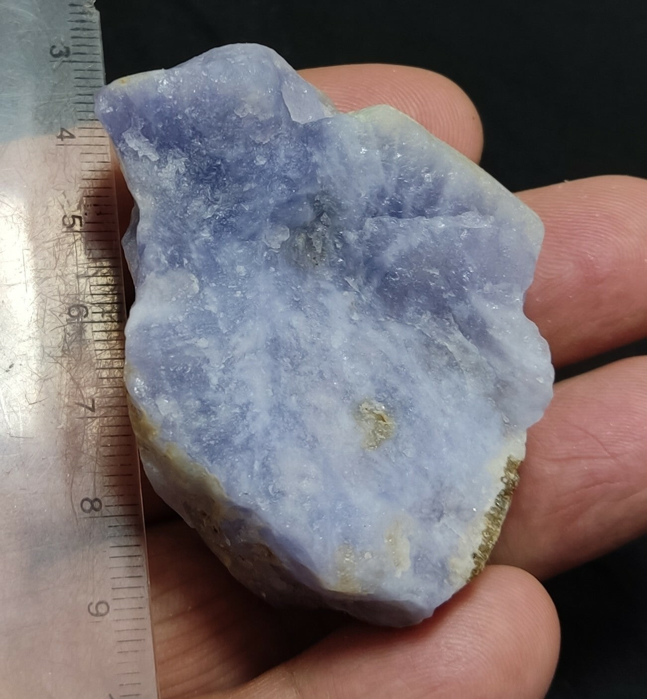 An amazing specimen of rough hackmanite chunk highly Tenebrescent 62 grams