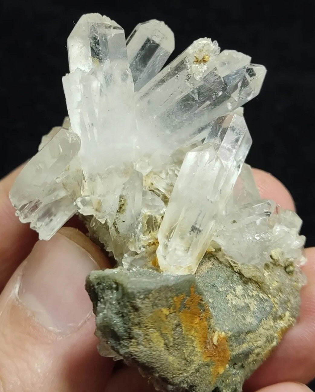 An Aesthetic specimen of quartz on matrix  62 grams