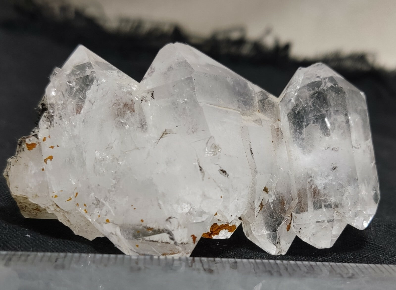 An amazing specimen of terminated faden Quartz crystal 65 grams