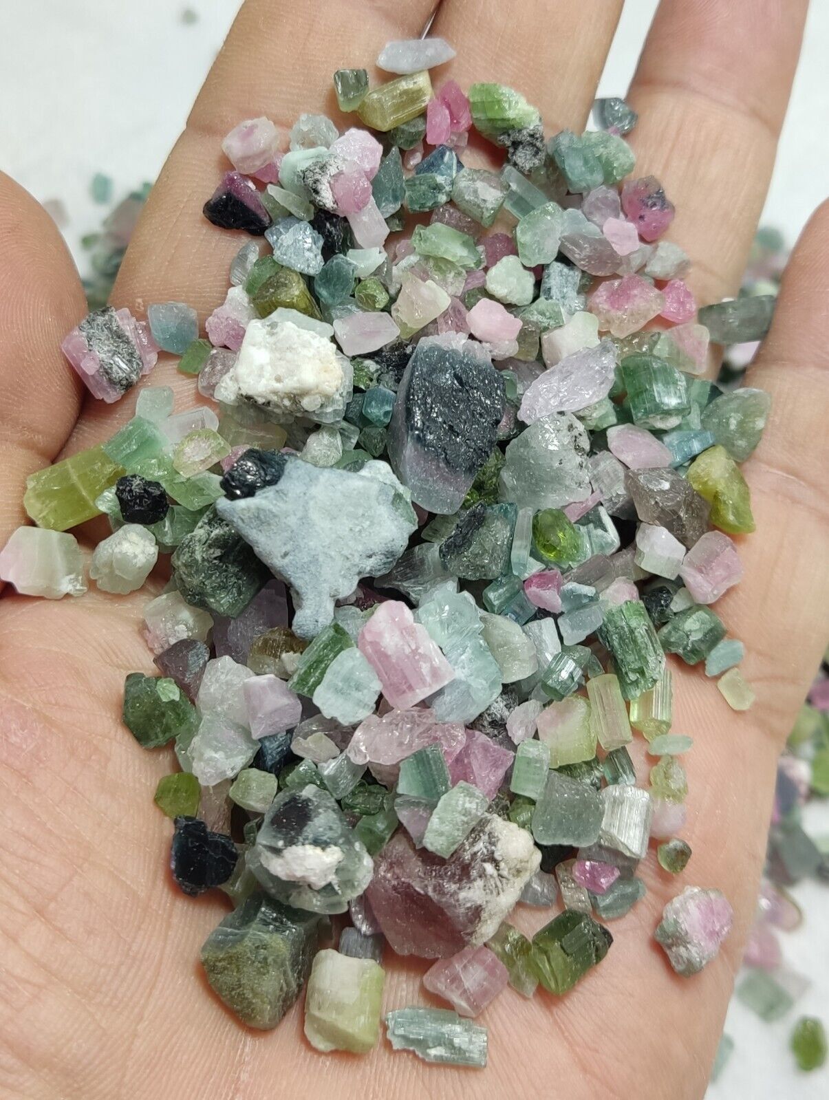 500 grams Beautiful rough tourmalines