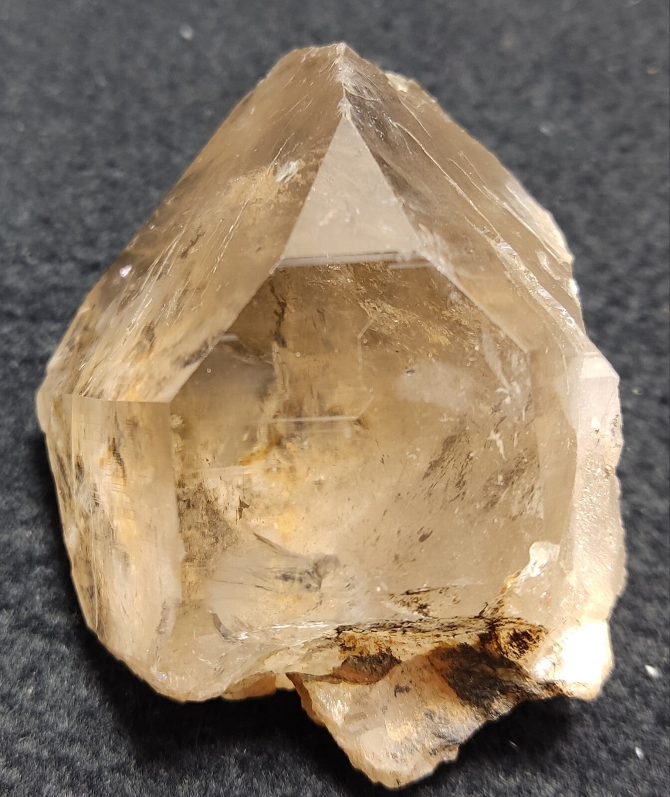 An Aesthetic terminated smoky quartz crystal 130 grams