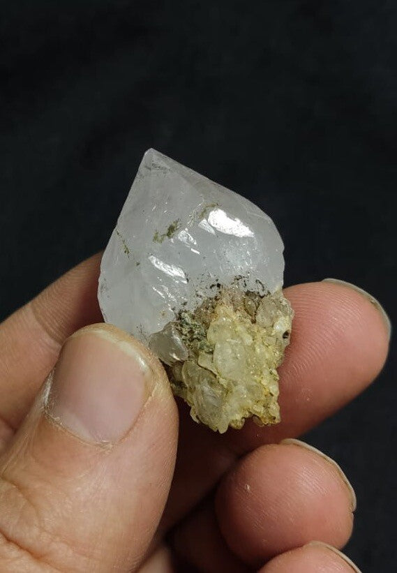Naturally Terminated Quartz Point With Chlorite Inclusions.