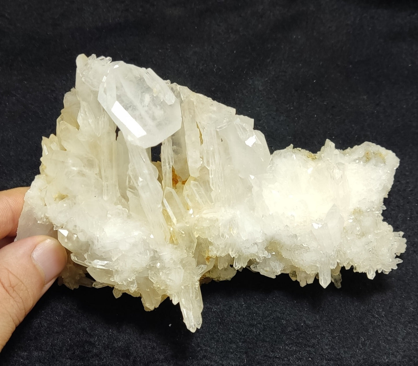 An Aesthetic Natural beautifully terminated Quartz cluster 505 grams