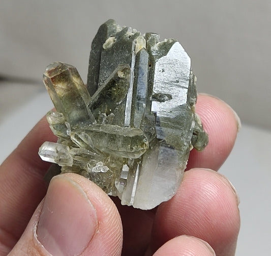 An Aesthetic Natural beautifully terminated Chlorite Quartz specimen 33 grams