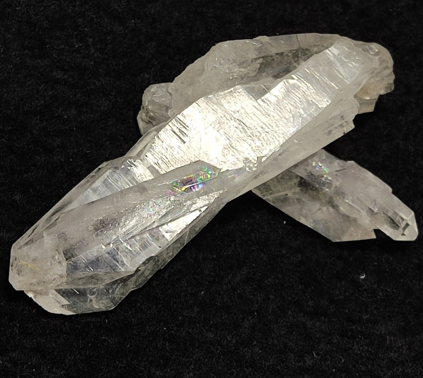 An Aesthetic terminated specimen of Faden Quartz crystal 13 grams