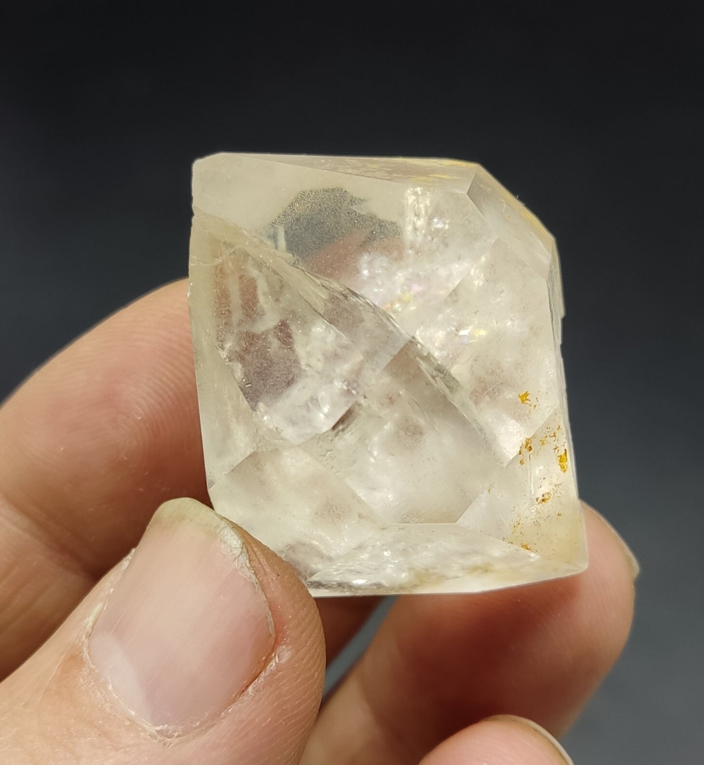 An Aesthetic gemmy double terminated Quartz crystal 33 grams