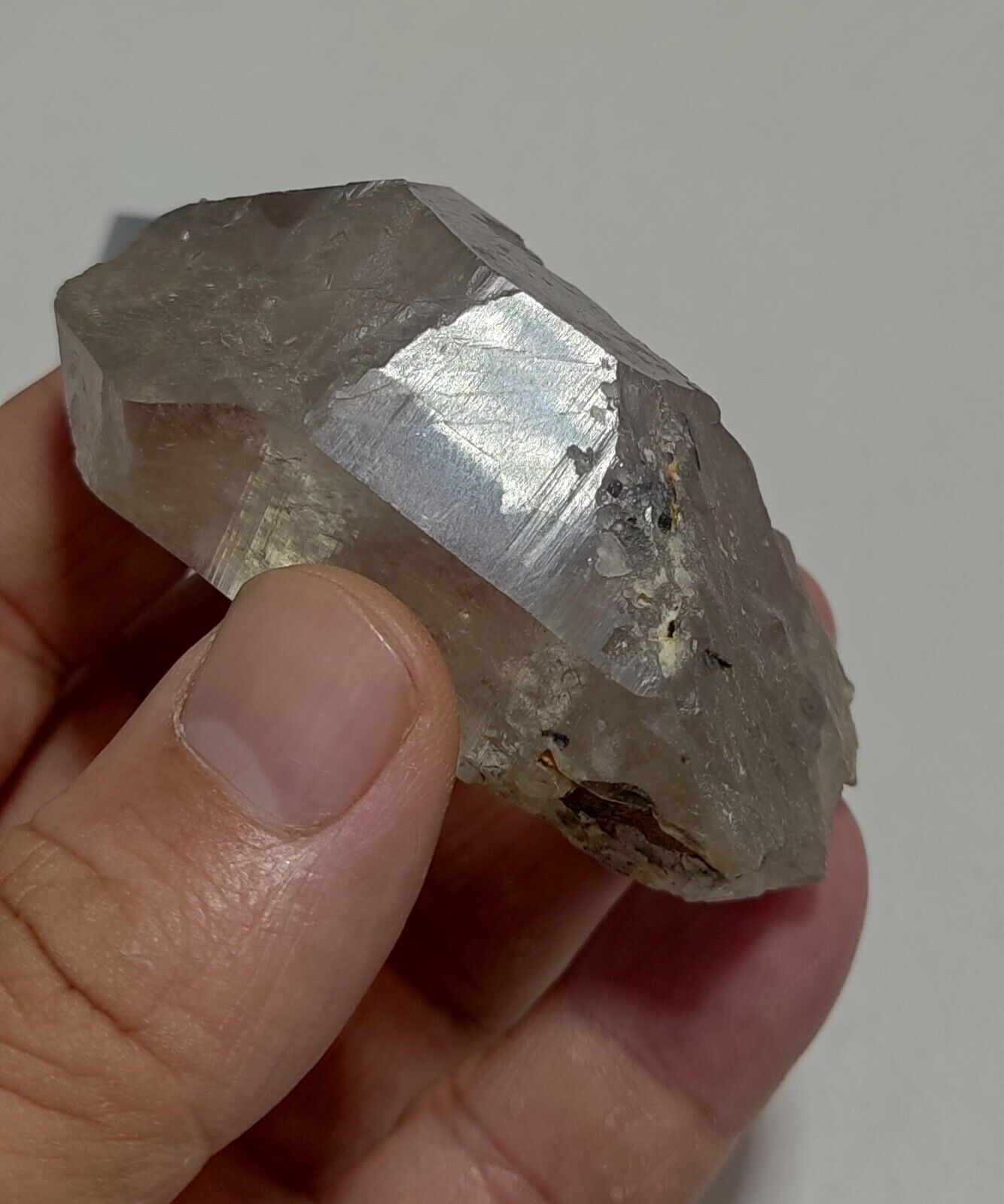 An Aesthetic Naturally terminated specimen of light Smoky Quartz 116 grams